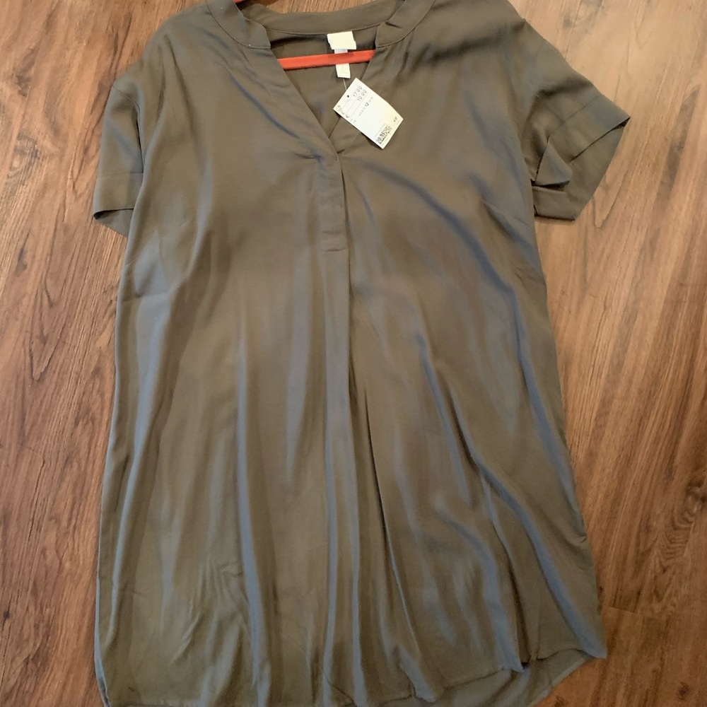 H&M Green Dress- Size Large NWT